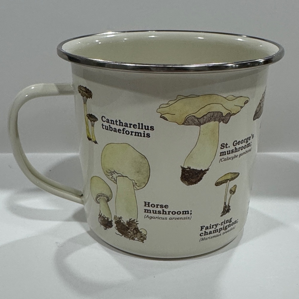 Gift Republic fungi Mushroom Illustration‎ Enamel Mug